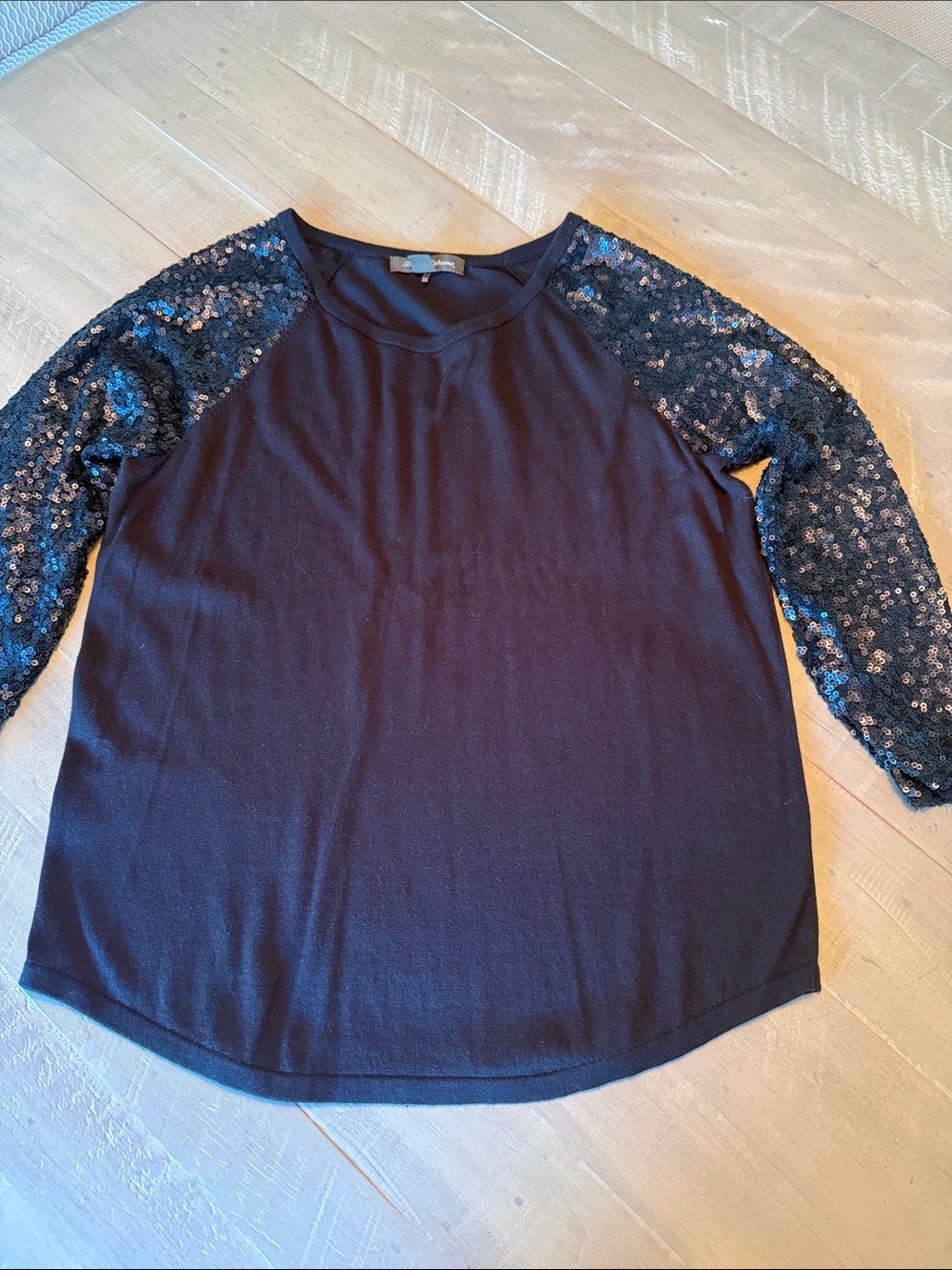 Tommy Bahama Black Sequin Sweater